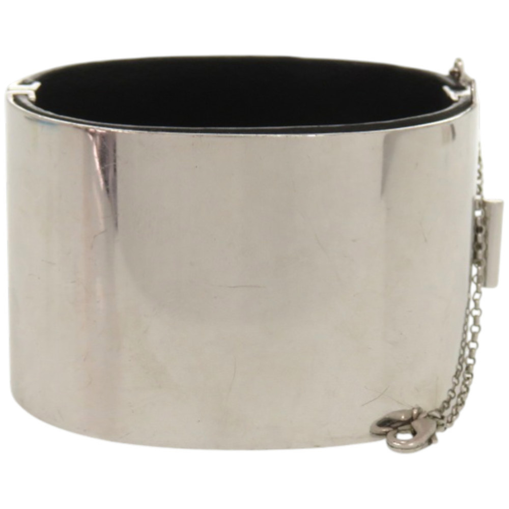 CELINE Silver Leather Bracelet